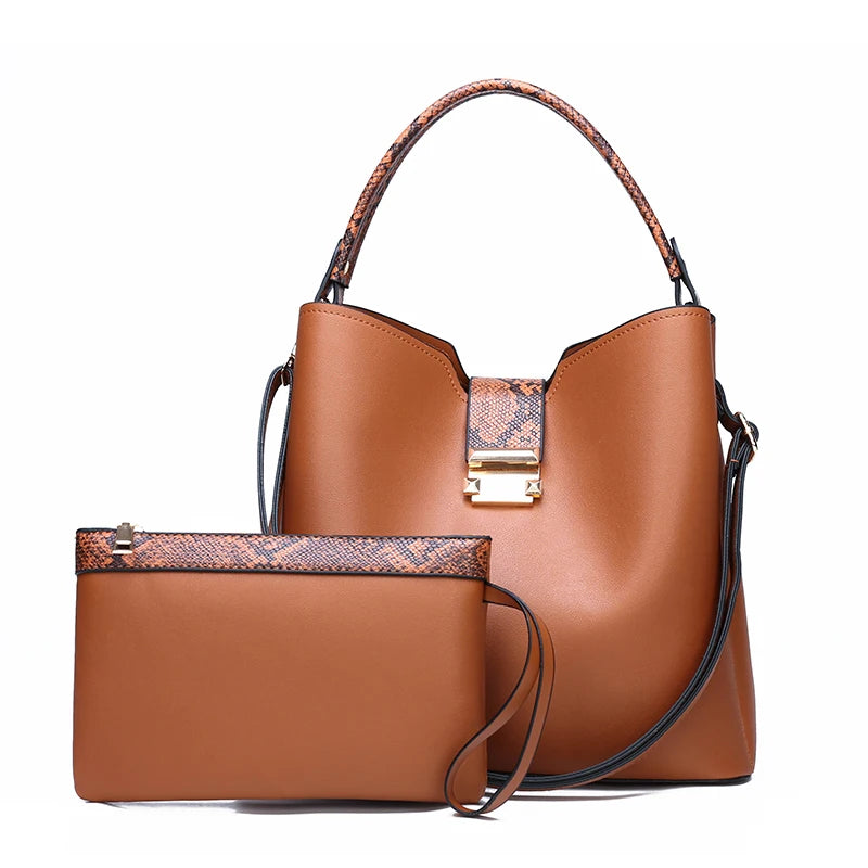 Sac à Main Femme Cuir PU Haute Qualité Grande Capacité - Cabas Bandoulière YILIJIAOREN