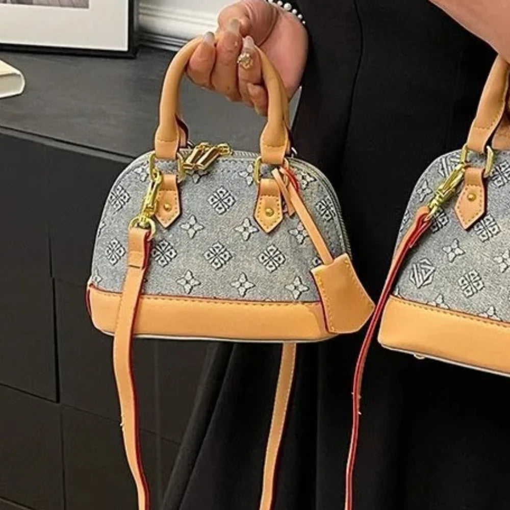 Sac à Main Femme Luxe Vintage Monogramme Coquille - Bandoulière Crossbody Femme