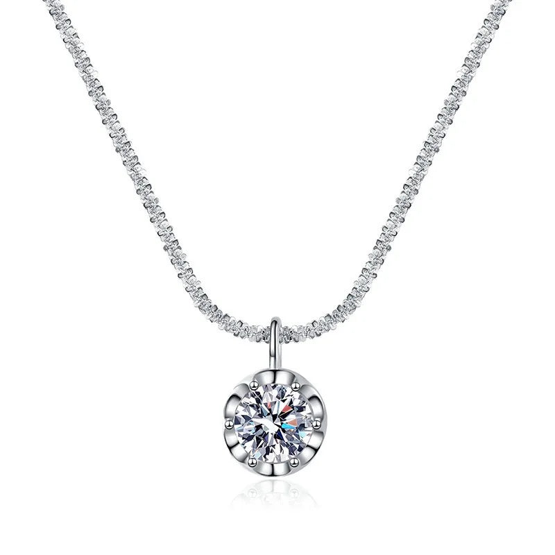 Collier Pendentif Argent Sterling 925 Zircon AAAAA - Luxe Italien Femme Andara