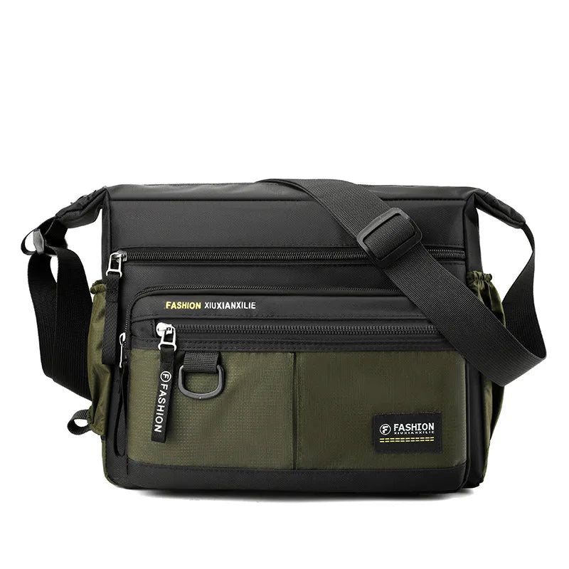 Sacoche Homme Bandoulière Homme Nylon Grande Capacité - Sacoche Messenger Voyage Casual