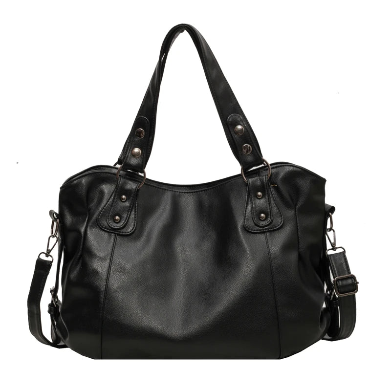 Sac à Main Femme Hobo Cuir Souple - Sac à Main Bandoulière Grande Capacité A4