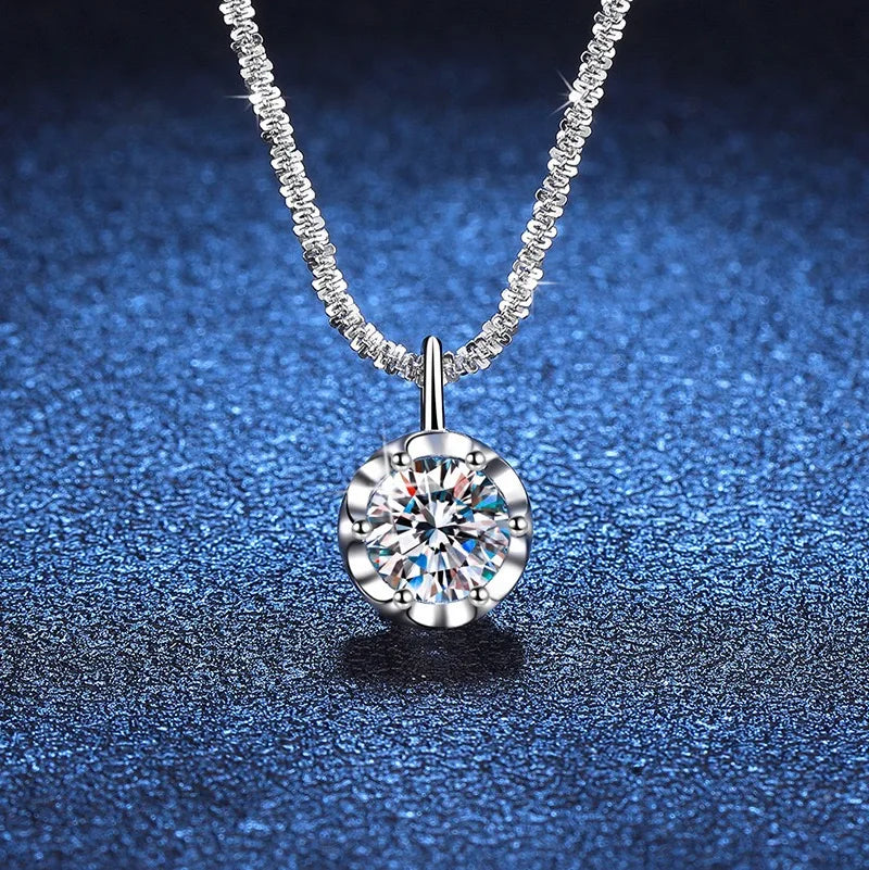 Collier Pendentif Argent Sterling 925 Zircon AAAAA - Luxe Italien Femme Andara