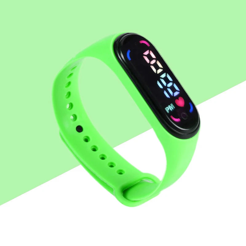 MOONBIFFY - Montre Enfant LED Digitale Sport - Bracelet Silicone Bicolore - Étanche 3 ATM