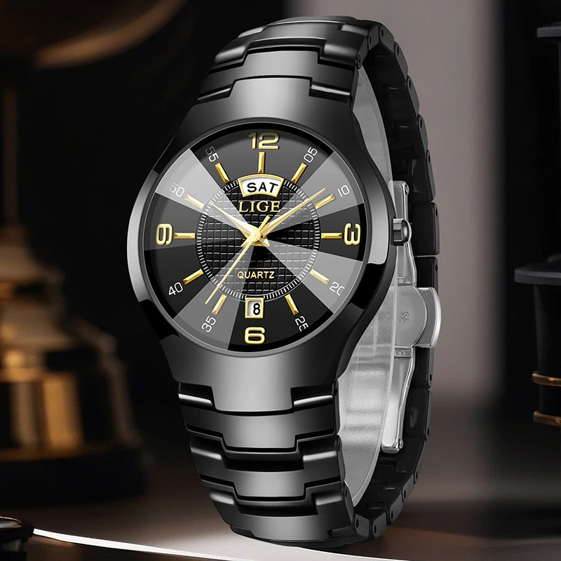 Montre Femme LIGE 2026 Céramique - Élégante Luxe Calendrier Étanche