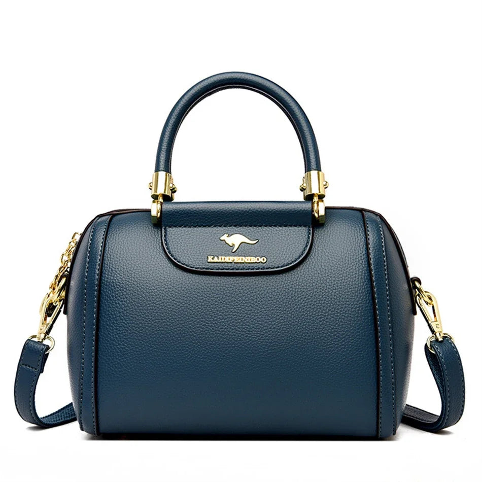 Sac à Main Femme Boston Cuir PU Luxe 2025 - Grand Sac à Main Bandoulière AMYMANG