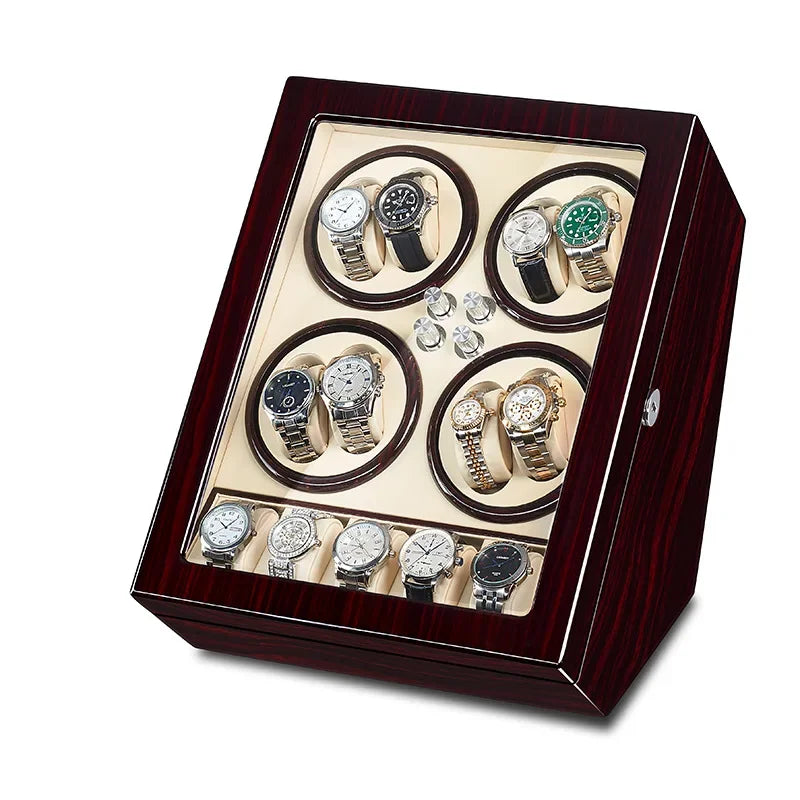 Remontoir à Montres ROLEX Automatiques 8+5 Bois - Coffret Luxe Rolex Rotation XISIDON