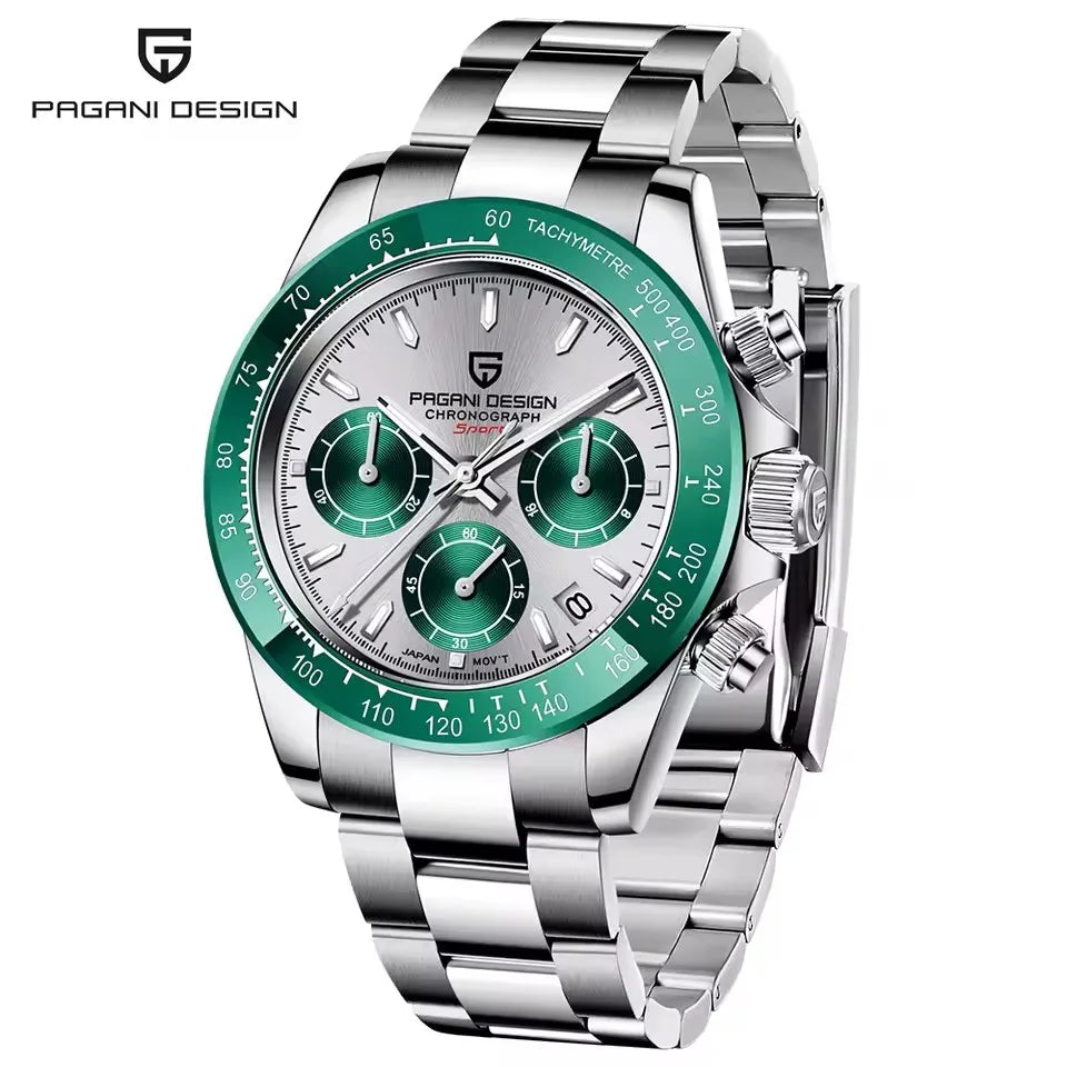 Montre Homme PAGANI DESIGN 2026 Chronographe Sport - Quartz Verre Saphir 100M