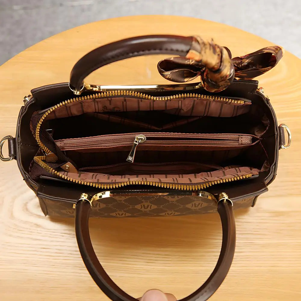 Sac à Main Femme Poignée Supérieure Foulard Décoratif - Cabas Imprimé YYW