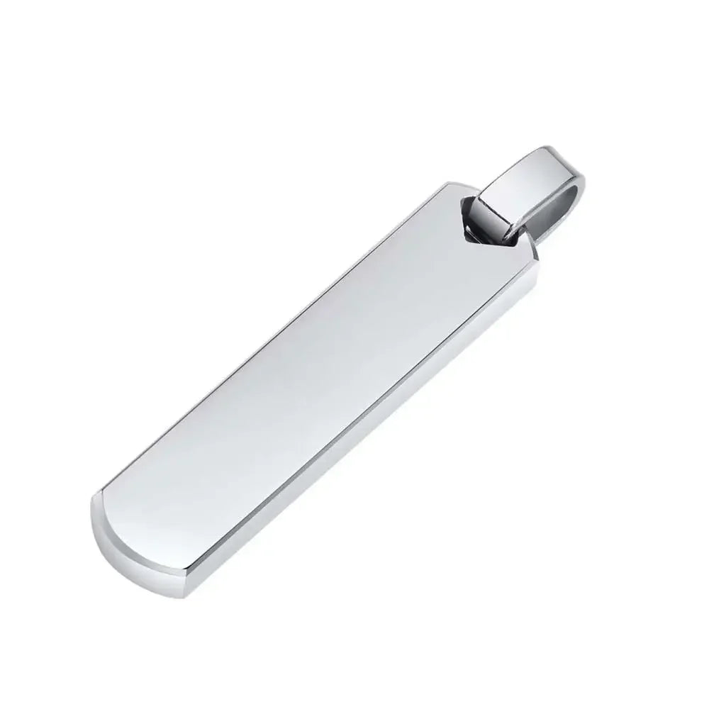 Collier Chaîne Clavicule Homme Barre Rectangle Géométrique - Acier Inoxydable Tendance