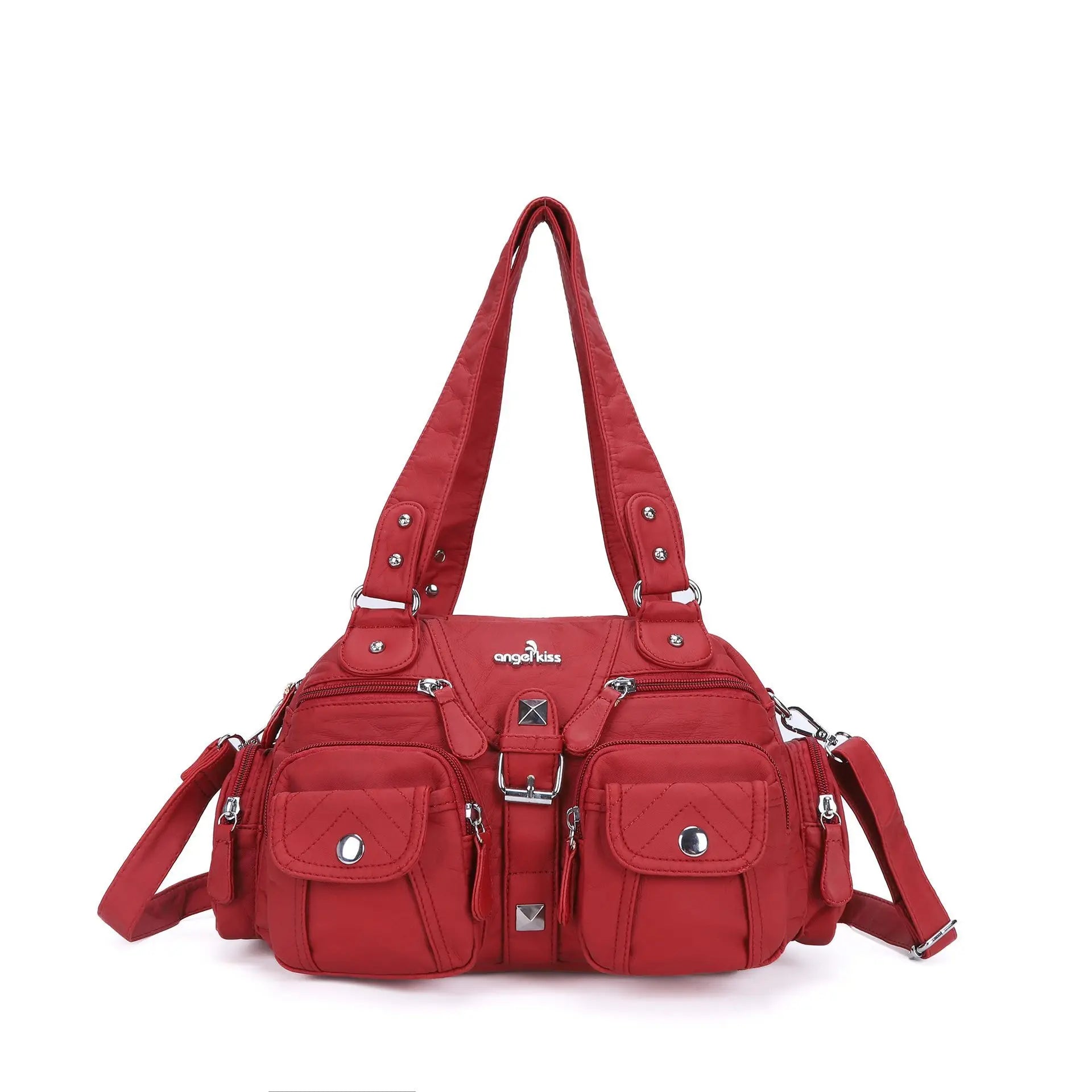 Sac à Main Femme Multi-Poches Lycra - Sac Bandoulière Dumpling 20×28cm