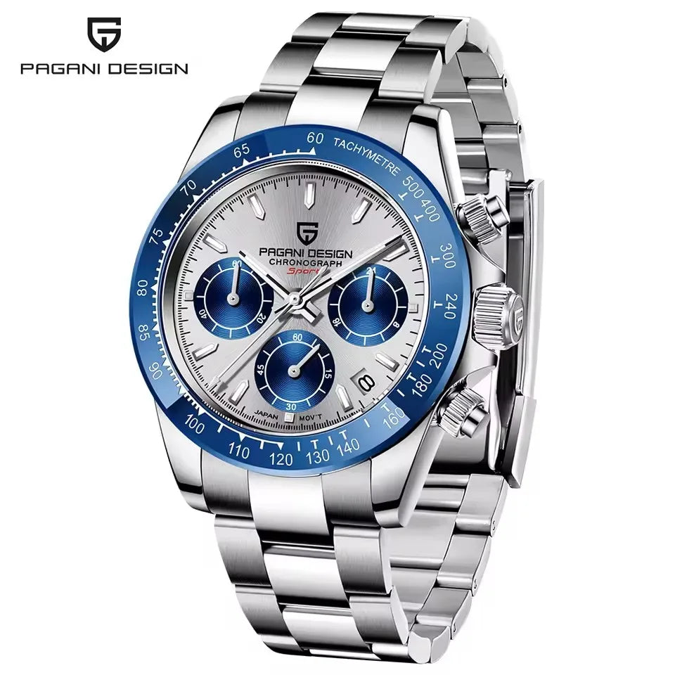 Montre Homme PAGANI DESIGN 2026 Chronographe Sport - Quartz Verre Saphir 100M