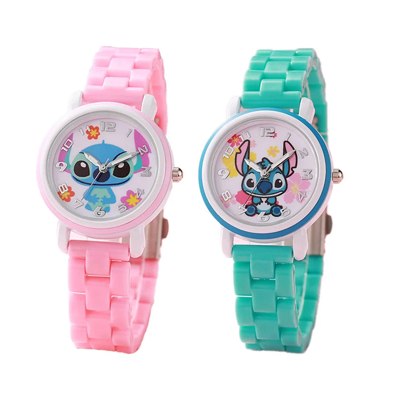 MOONBIFFY - Montre Enfant Stitch - Montre enfant Dessin Animé Quartz Horloge