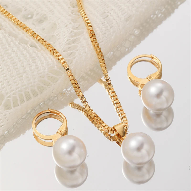 Collier Femme - Collier Élégant Perles - Collier Femme