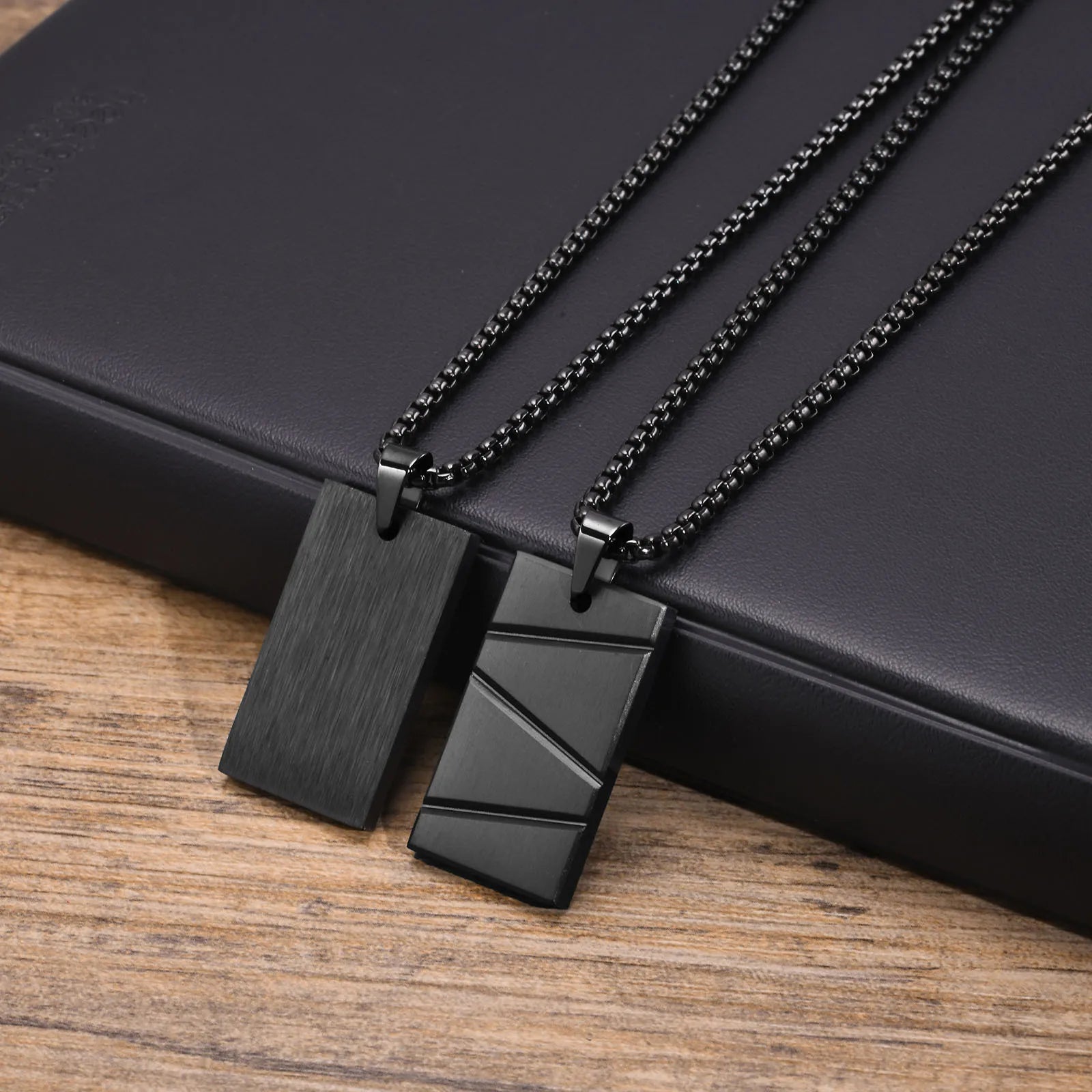 Collier Pendentif Plaque Militaire Homme - Acier Inoxydable Étanche Dog Tag