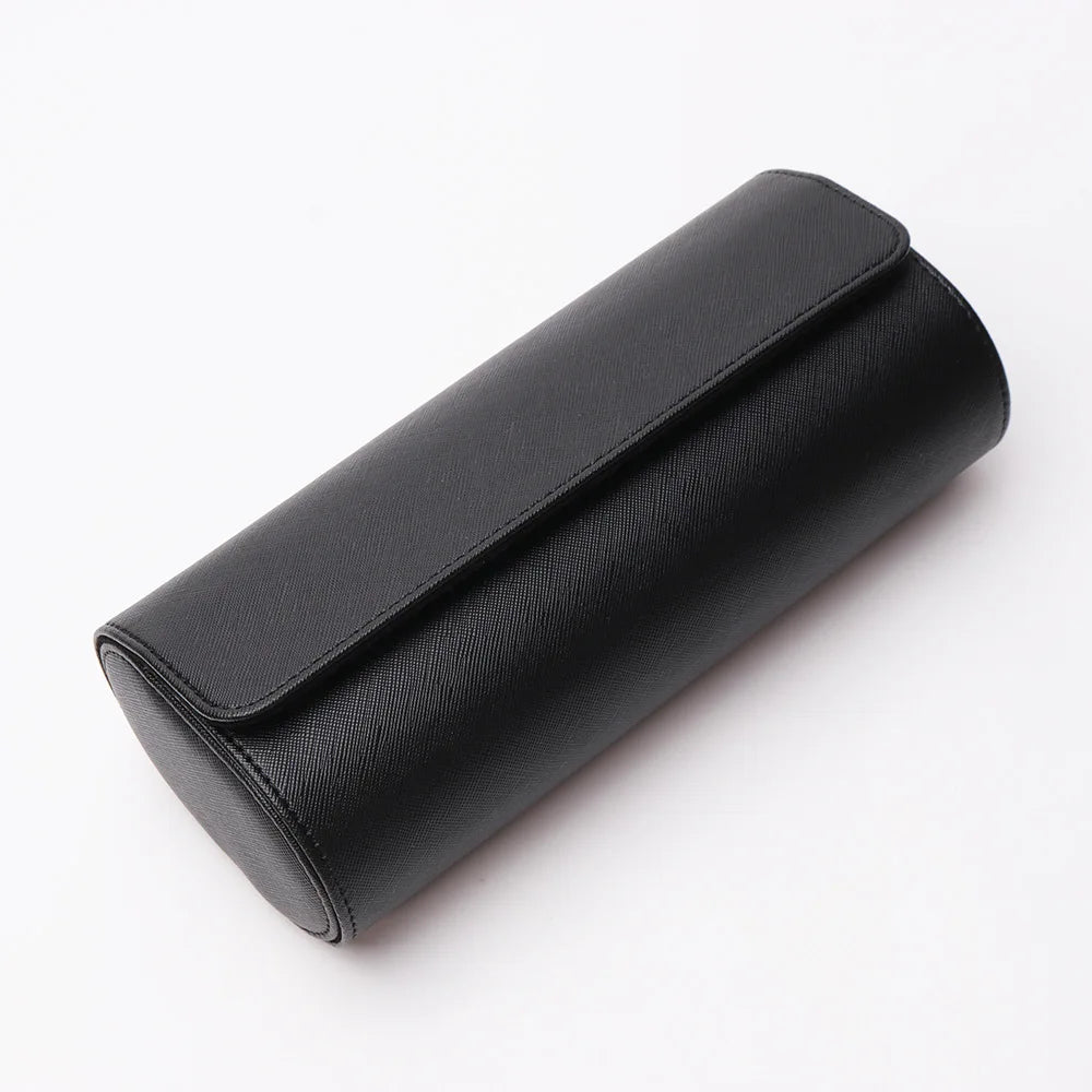 Boîte à Montres - Étui Rouleau Voyage 3 Montres - Cuir Vintage - Portable Chic - Rangement - Cadeau Luxe