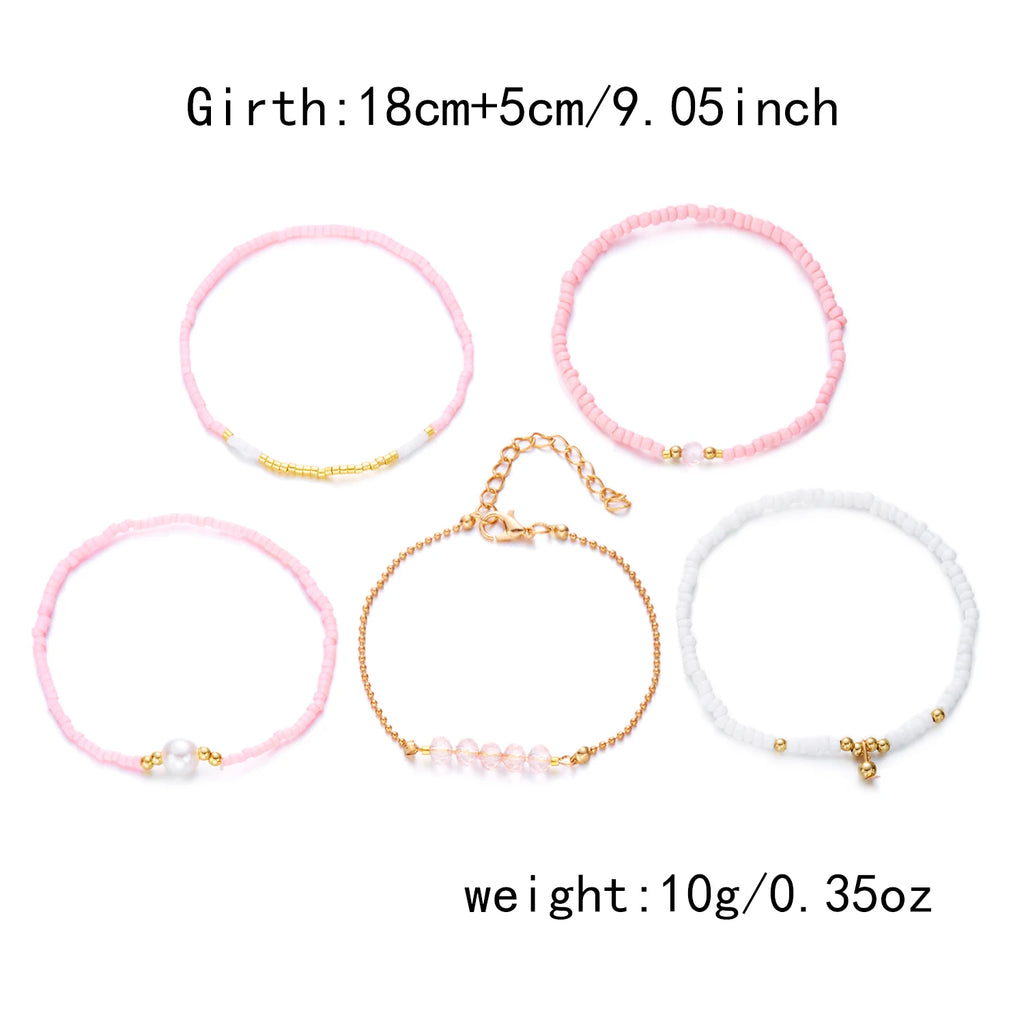 Bracelet Fait Main Perles Cristal Noir Femme - Minimaliste Élastique Été