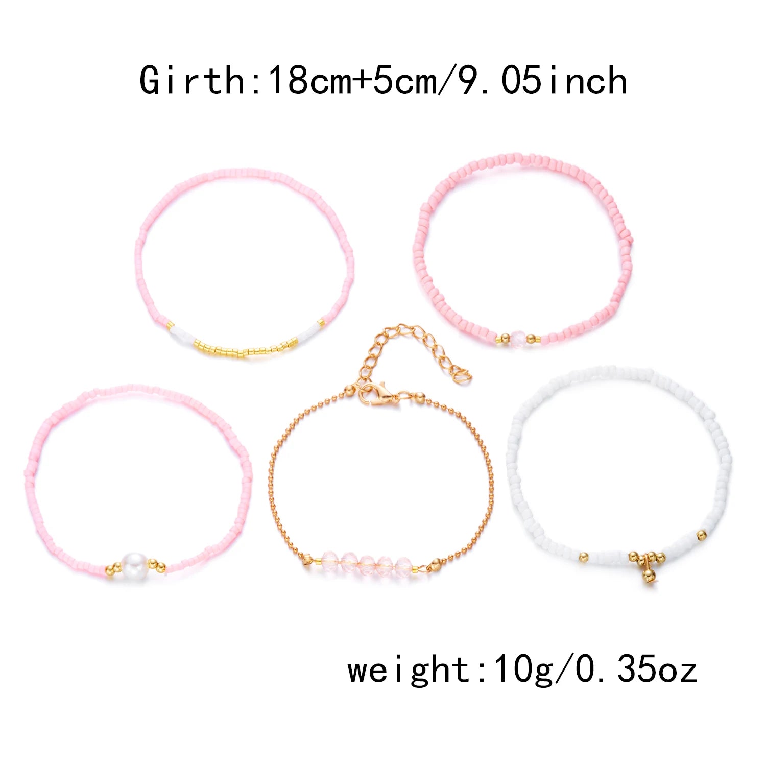 Bracelet Fait Main Perles Cristal Noir Femme - Minimaliste Élastique Été