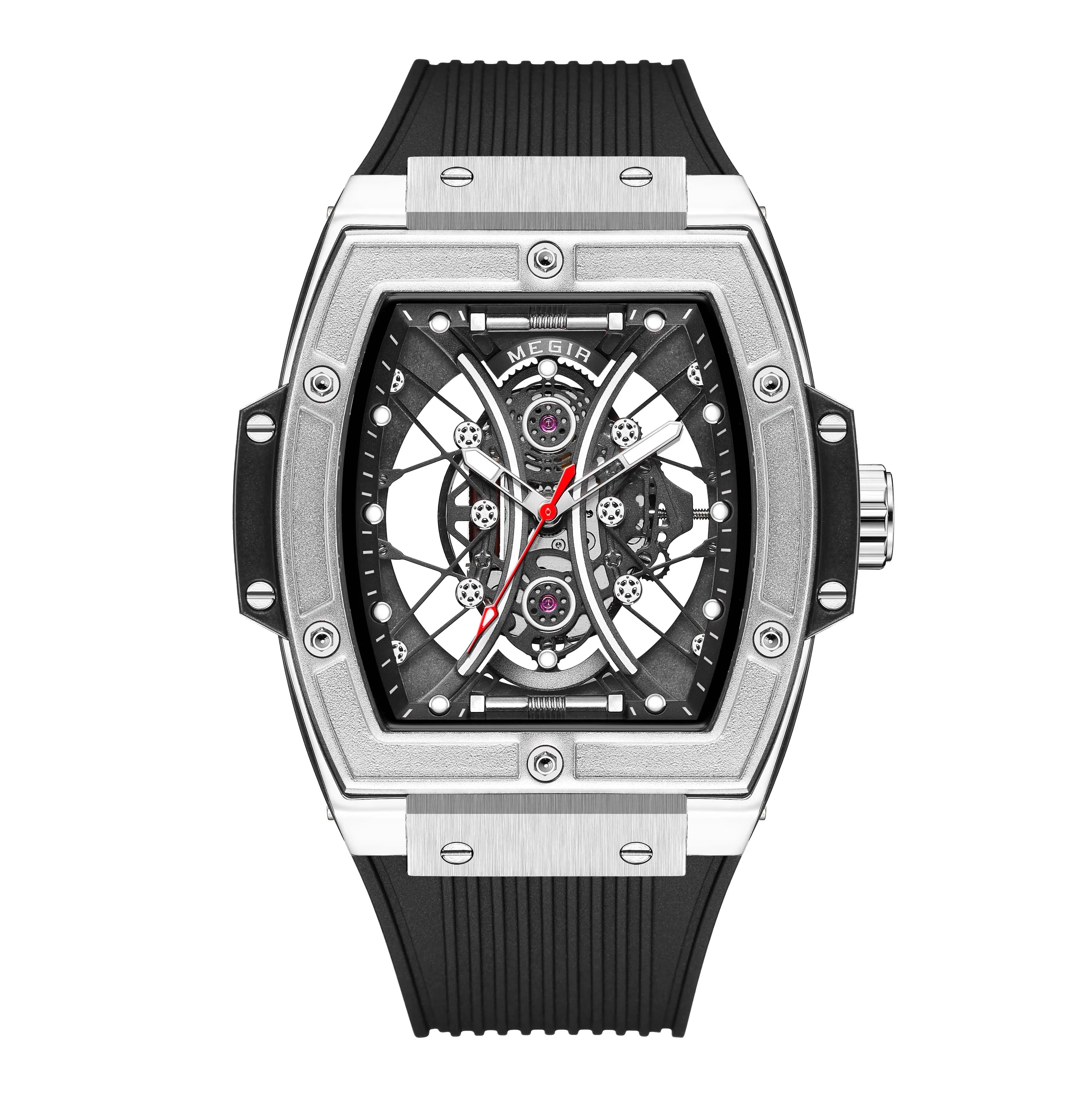 MEGIR - Montre Homme 8109 Sport Militaire Chronographe Silicone