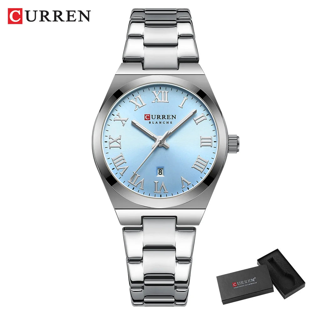 Montre Femme CURREN Mode - Acier Inoxydable Or Étanche Quartz Romantique