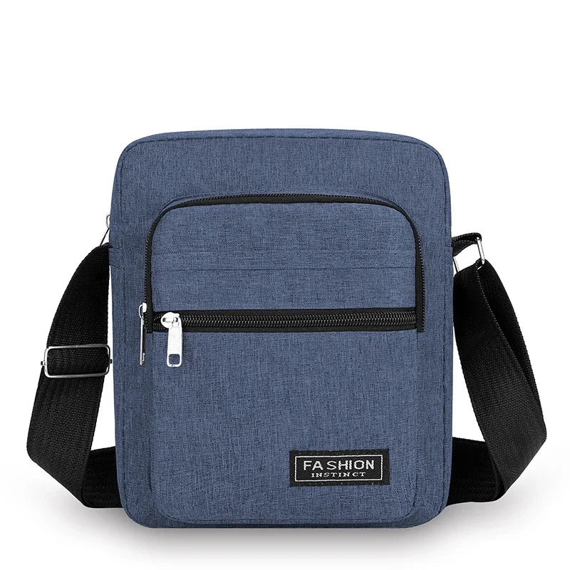 Sacoche Homme Bandoulière Oxford Casual Grande Capacité - Sacoche Voyage Gris