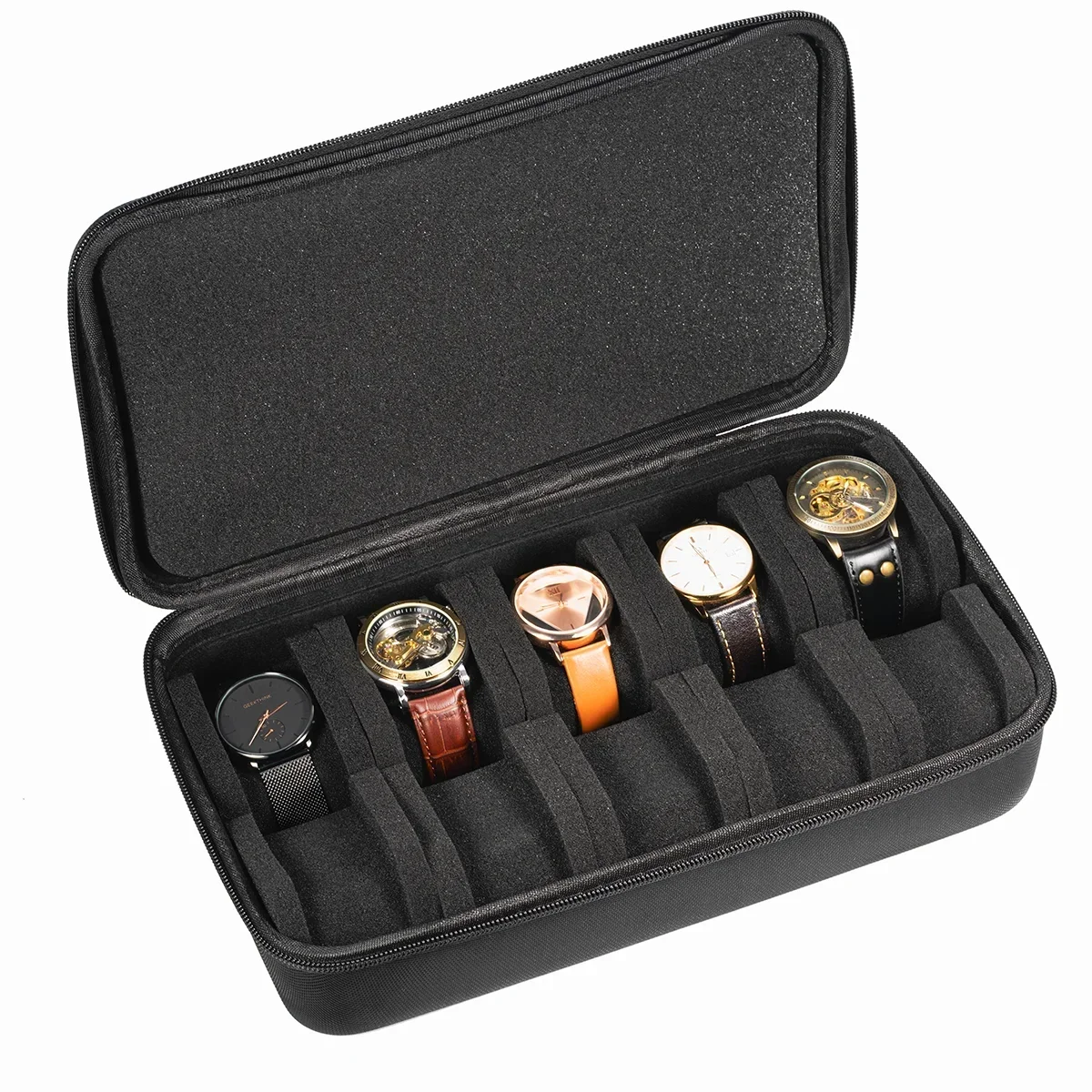 Boîte à Montres Portable - Cuir - Organisateur Voyage - Homme Femme - Montres Intelligentes