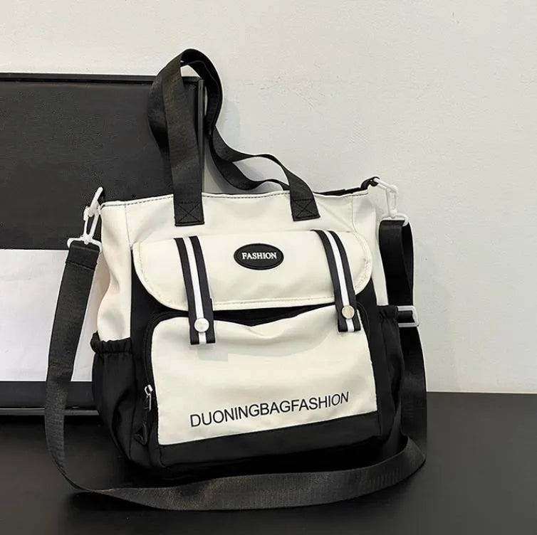 Sac à Main Fourre-Tout Femme Grande Capacité Nylon - Sac Bandoulière Voyage Campus