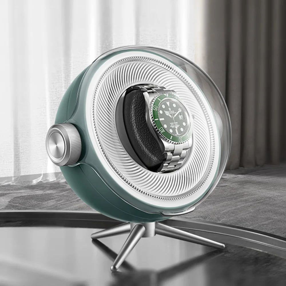 Remontoir à Montres Automatique MERY Luxe - Rotatif Silencieux - LED - Anti-Magnétisation - Acrylique