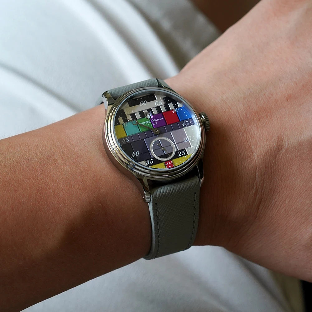 NOUVEAUTES 2026 !!! - Montre Homme Mécanique Automatique Pierre Paulin Jumping Hour Design TV - 38mm Étanche 50M