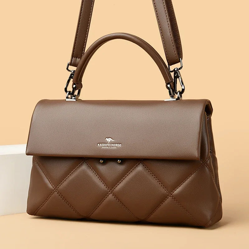 Sac à Main Femme Tendance Coréenne Cuir Souple - Sac Bandoulière Designer YaLePuck
