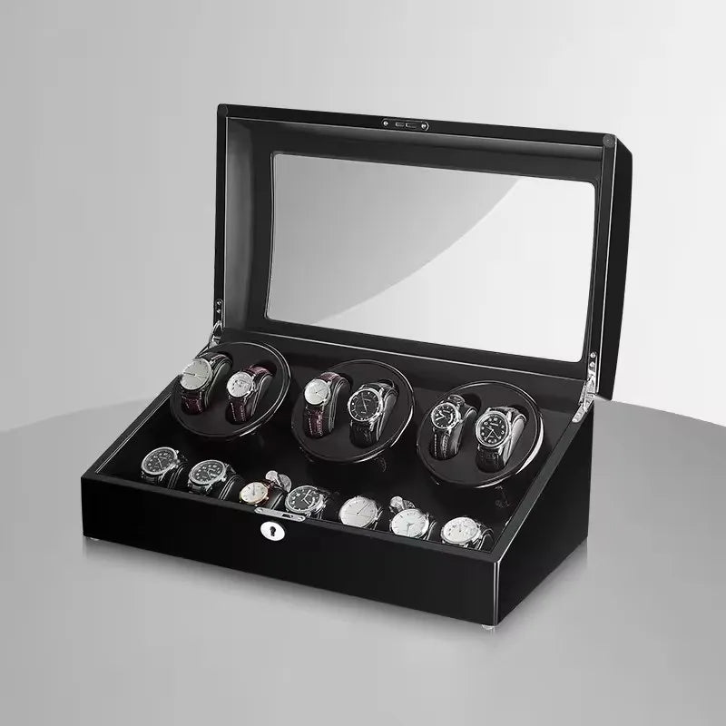 Remontoir Montres Automatiques 7+6 Montres - Coffret Luxe LED avec Serrure et 5 Modes