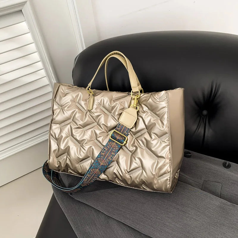 Sac à Main Femme Argenté Rétro LEFTSIDE 2025 - Sac Bandoulière Underarm Hiver
