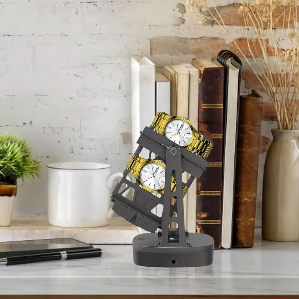 Remontoir à Montres Automatique Support Simple/Double - Spinner Rotatif - Dispositif Rotation - USB