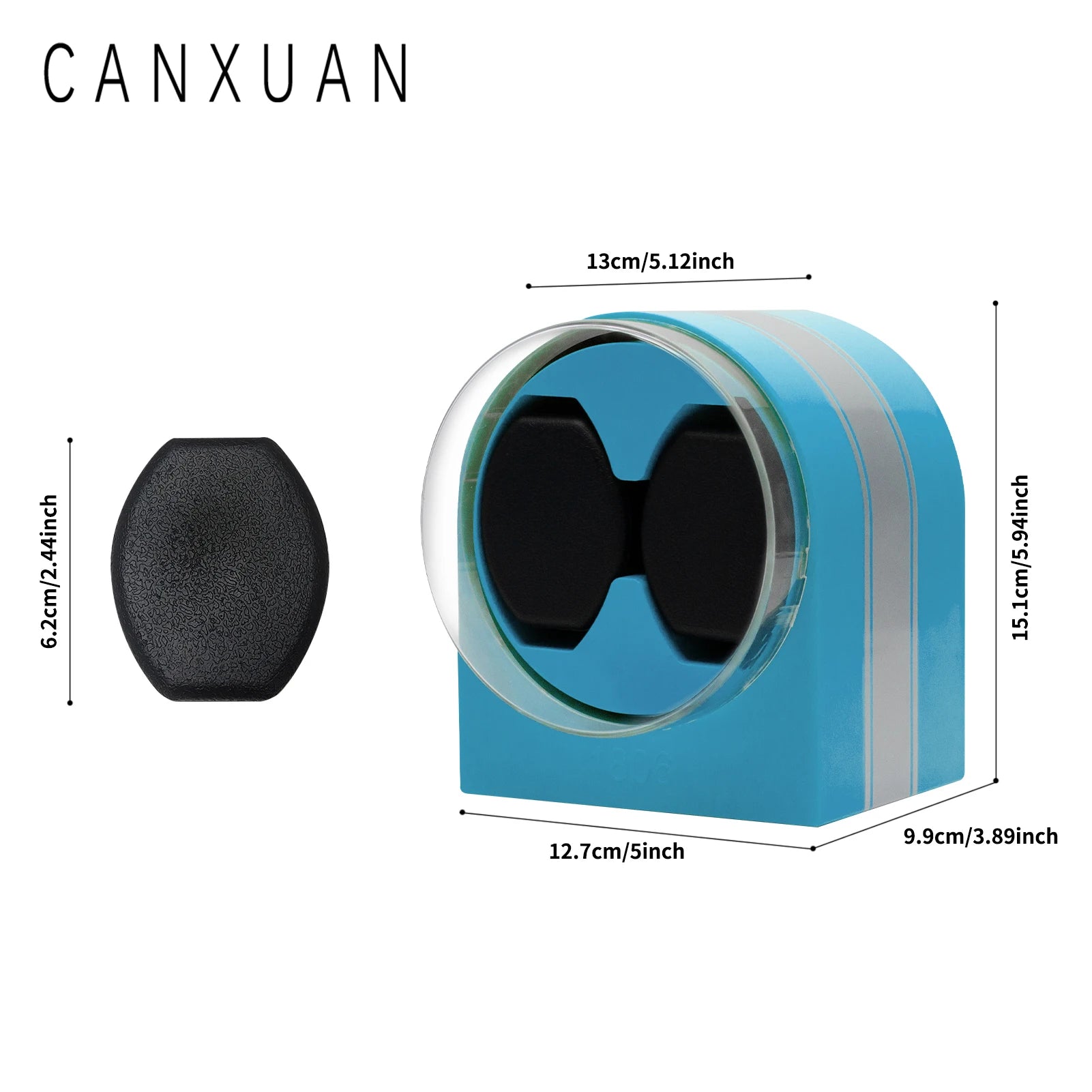 Remontoir à Montres Automatique CANXUAN Simple/Double - Cuir PU - USB - Coussin Doux - Homme Femme - Cadeau