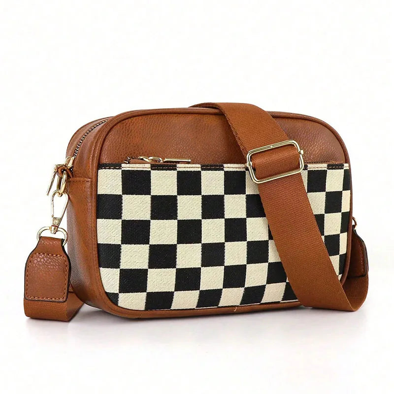 Sac à Main Femme Multifonctionnel Rétro Classique Bureau - Petit Sac Carré Bandoulière