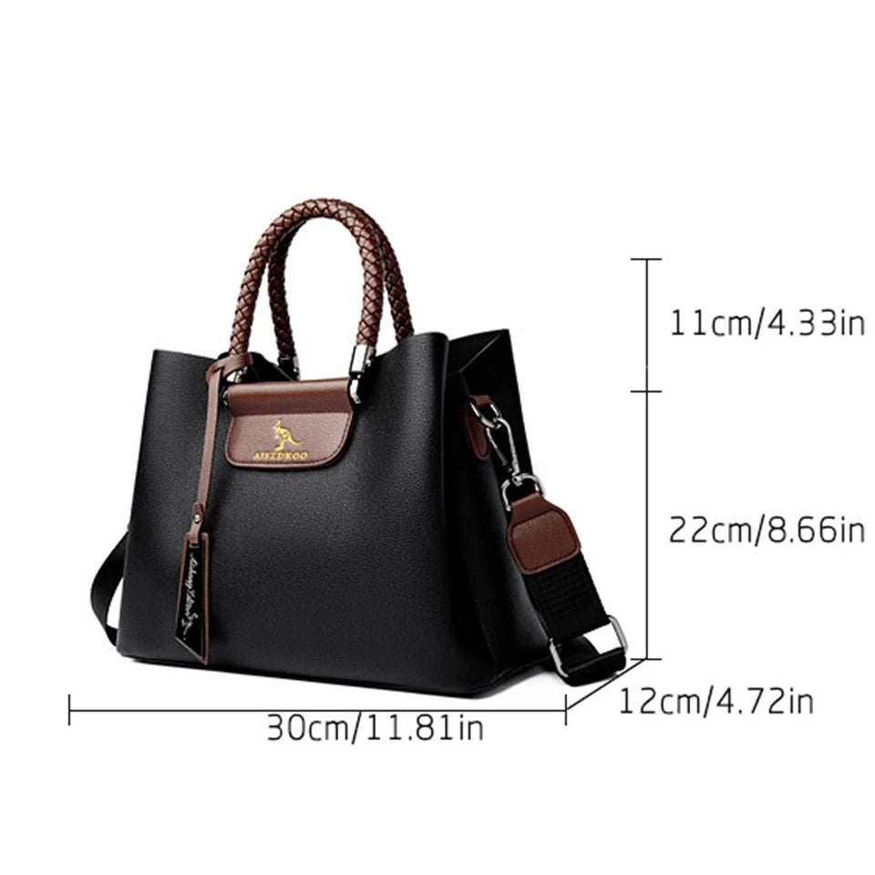 Sac à Main Femme Élégant Motif Imprimé - Poignée Unique Bandoulière Ajustable