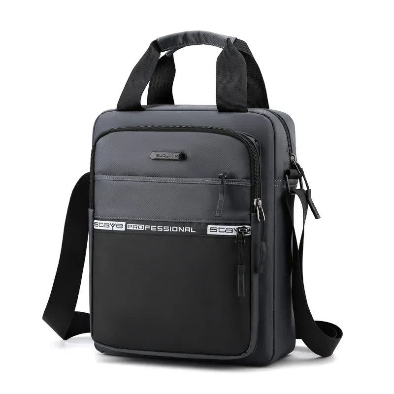 Sacoche Homme Grande Capacité Nylon - Sac Bandoulière Voyage Messenger