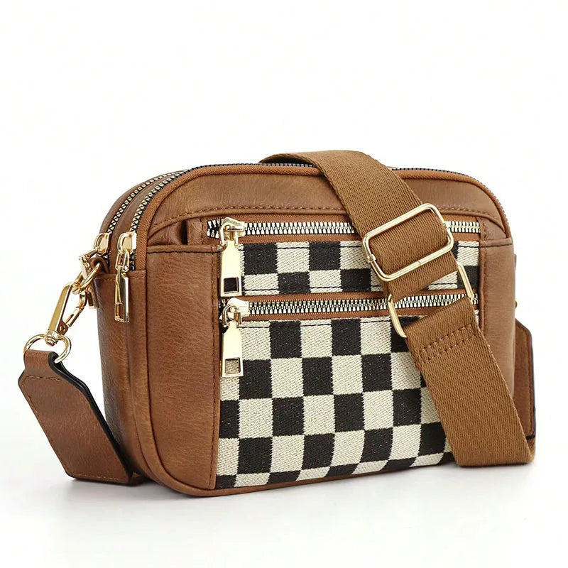 Sac à Main Femme Multifonctionnel Rétro Classique Bureau - Petit Sac Carré Bandoulière