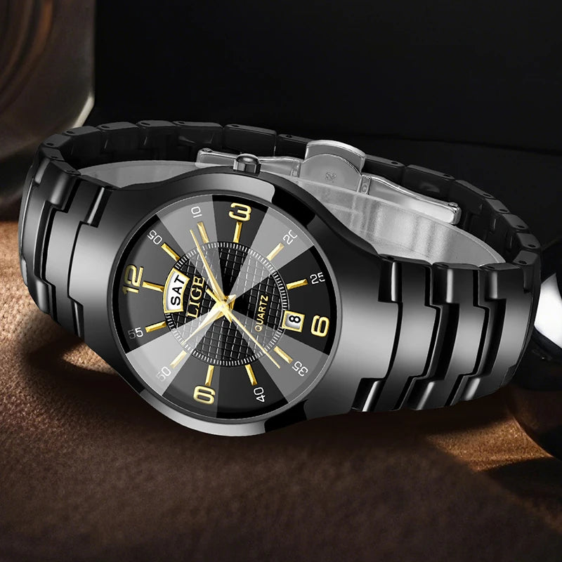 Montre Femme LIGE 2026 Céramique - Élégante Luxe Calendrier Étanche