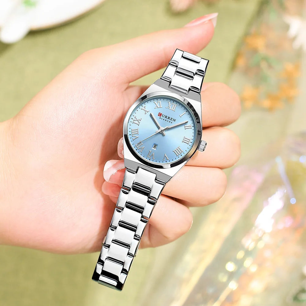 Montre Femme CURREN Mode - Acier Inoxydable Or Étanche Quartz Romantique