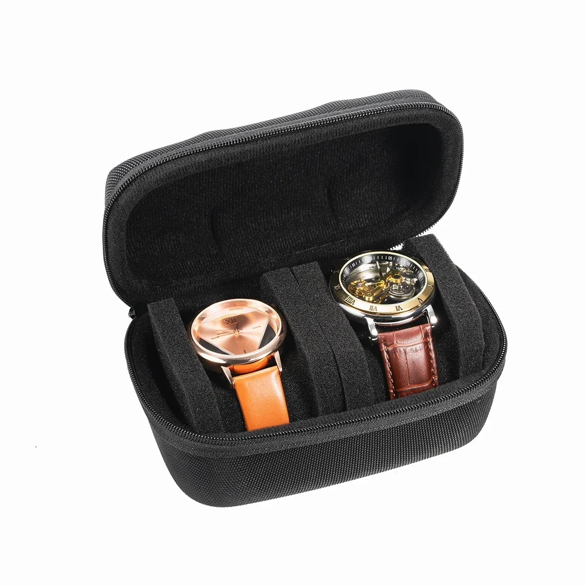 Boîte à Montres Portable - Cuir - Organisateur Voyage - Homme Femme - Montres Intelligentes