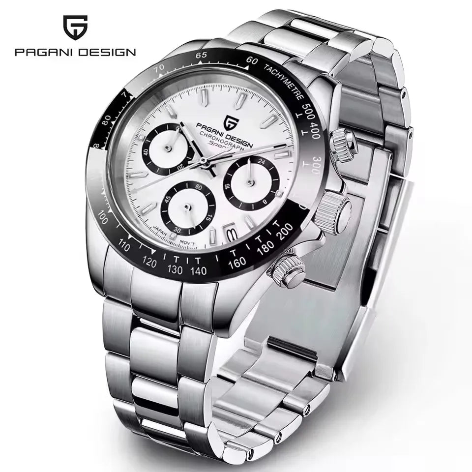 Montre Homme PAGANI DESIGN 2026 Chronographe Sport - Quartz Verre Saphir 100M