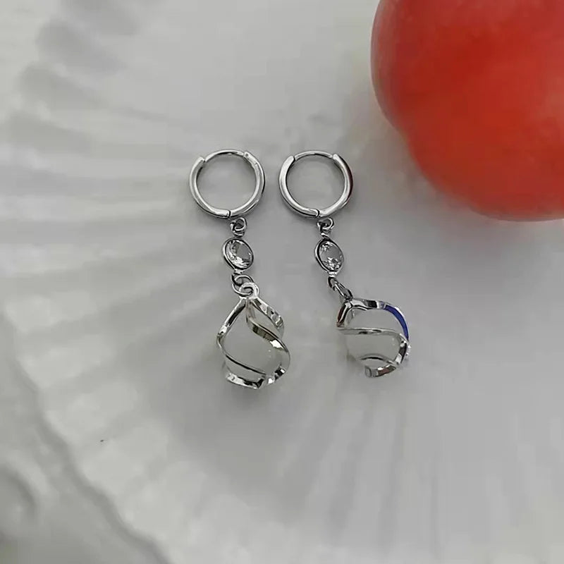 Boucles d'Oreilles Femmes Pendantes Vintage Dorées Goutte d'Eau - Bijou Femme Tendance