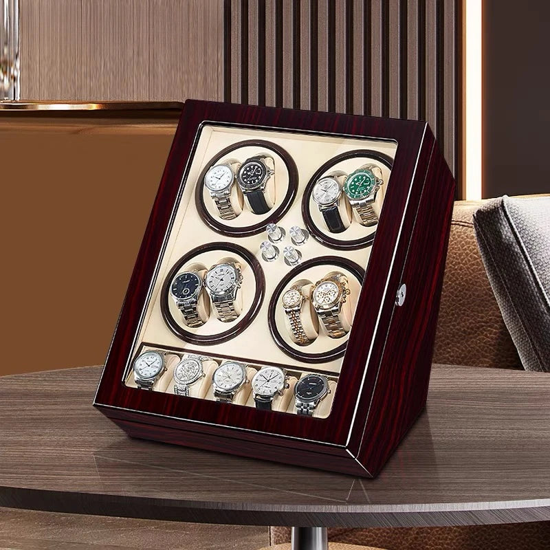 Remontoir à Montres ROLEX Automatiques 8+5 Bois - Coffret Luxe Rolex Rotation XISIDON