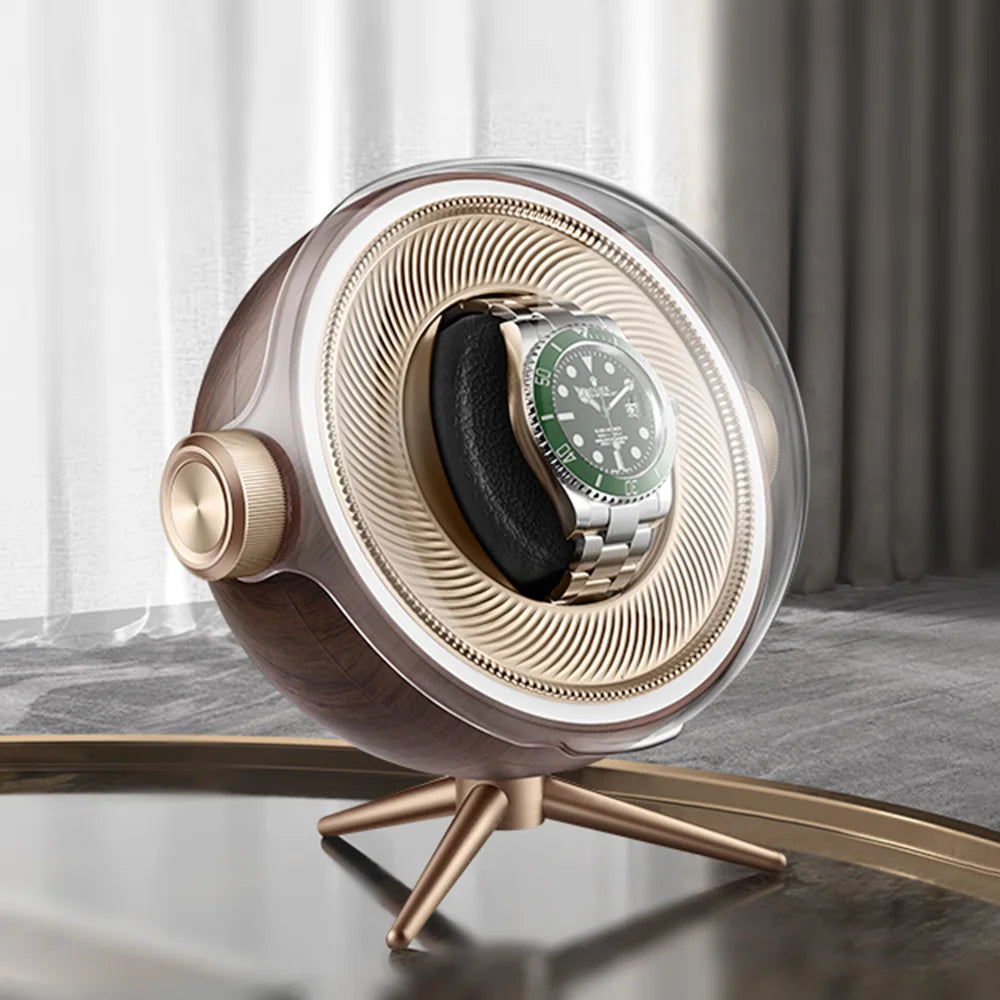 Remontoir à Montres Automatique MERY Luxe - Rotatif Silencieux - LED - Anti-Magnétisation - Acrylique