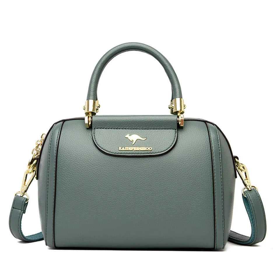 Sac à Main Femme Boston Cuir PU Luxe 2025 - Grand Sac à Main Bandoulière AMYMANG