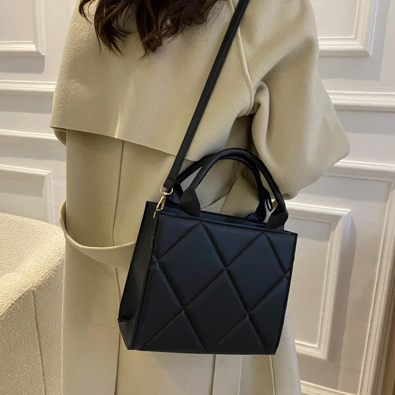 Sac à Main Femme Grande Capacité Cuir PU - Sac Bandoulière Casual Fashion
