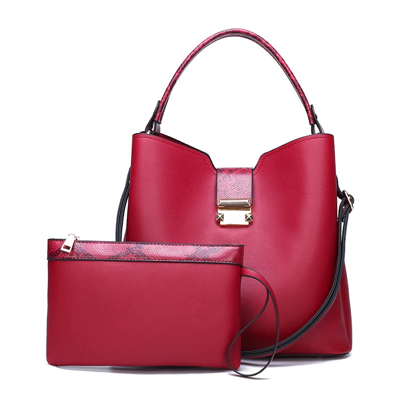 Sac à Main Femme Cuir PU Haute Qualité Grande Capacité - Cabas Bandoulière YILIJIAOREN