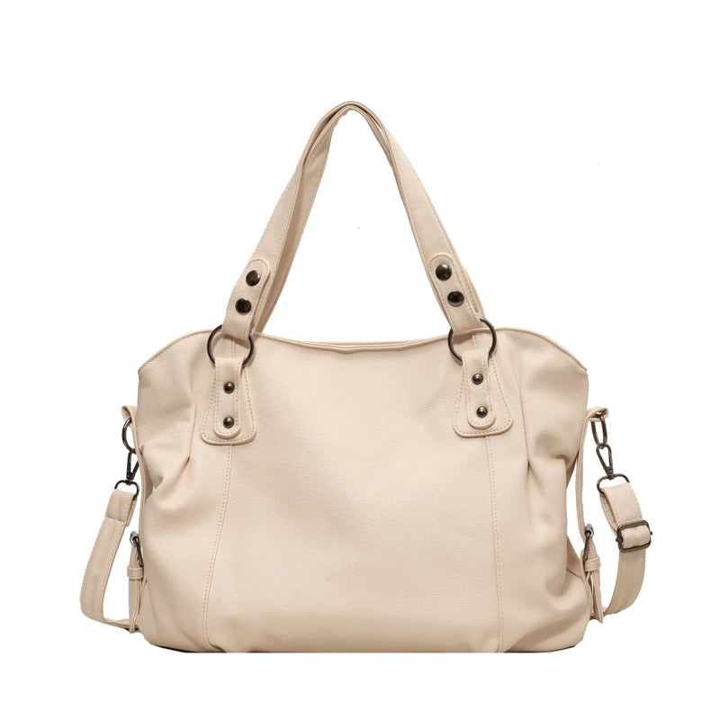 Sac à Main Femme Hobo Cuir Souple - Sac à Main Bandoulière Grande Capacité A4