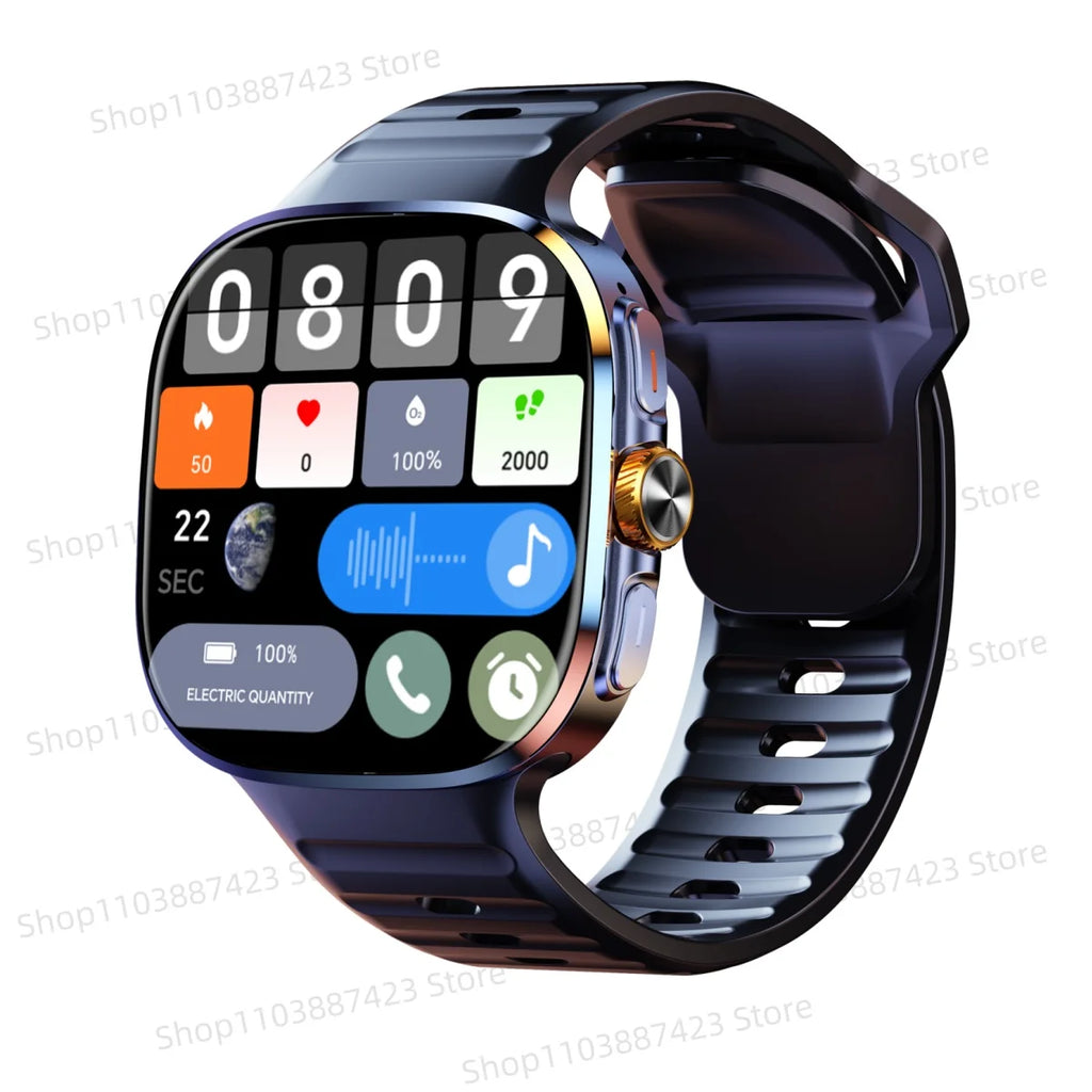 Montre Connectée M99 2026 - Écran AMOLED 2,4 Pouces Carte SIM GPS WiFi Caméra 190° Android 10.0
