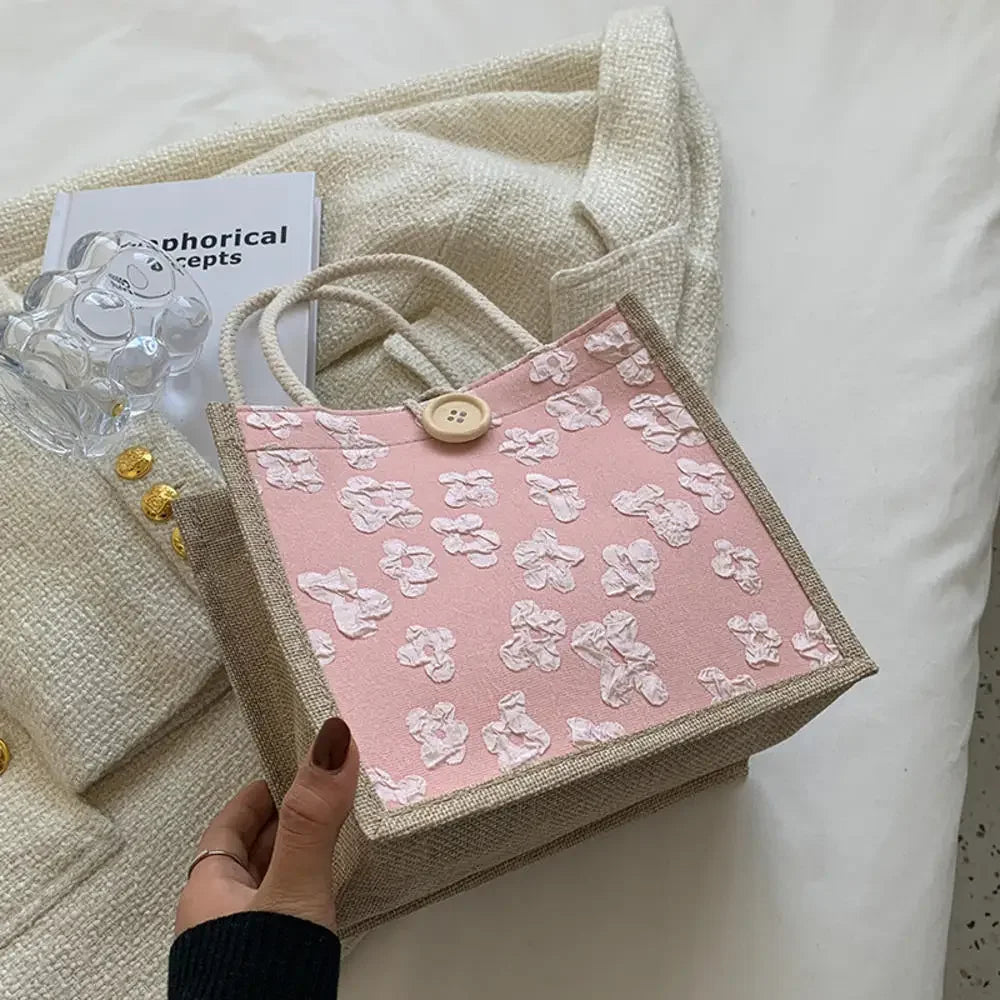 Sac à Main Femme 2025 Grande Capacité - Cabas Shopping Voyage Motif Floral Designer